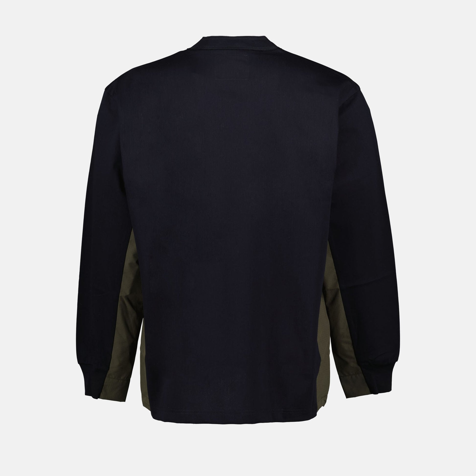 Bicolor T-Shirt, Sacai Autumn-Winter, Long Sleeve T-Shirt, Luxury Ready-to-Wear, Cotton Jersey Top