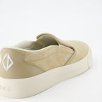 Dior sneakers, Luxury men's footwear, Beige slip-on sneakers, Designer men's shoes, High-end fashion sneakers