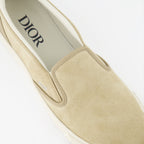 Dior sneakers, Luxury men's footwear, Beige slip-on sneakers, Designer men's shoes, High-end fashion sneakers