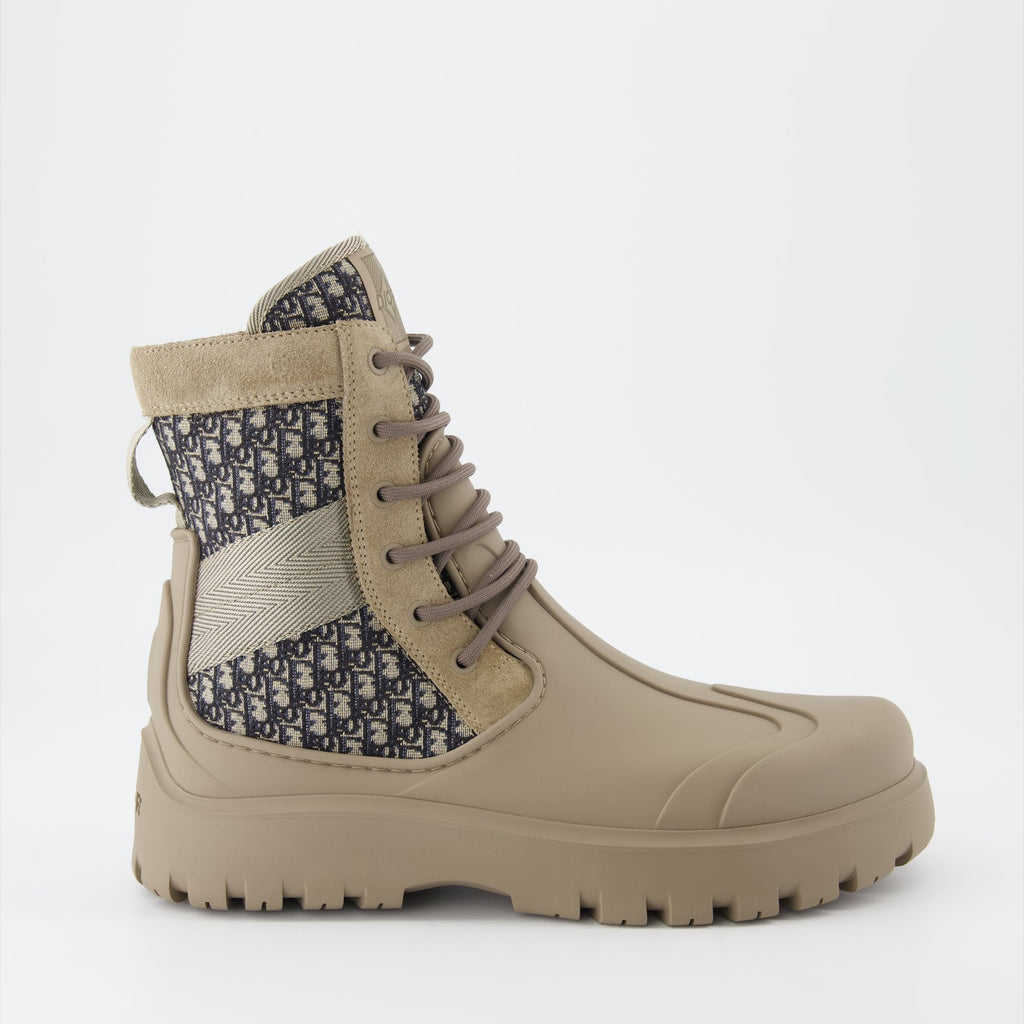 Dior men's boots, luxury lace-up boots, high-end footwear, designer boots, Dior Garden collection