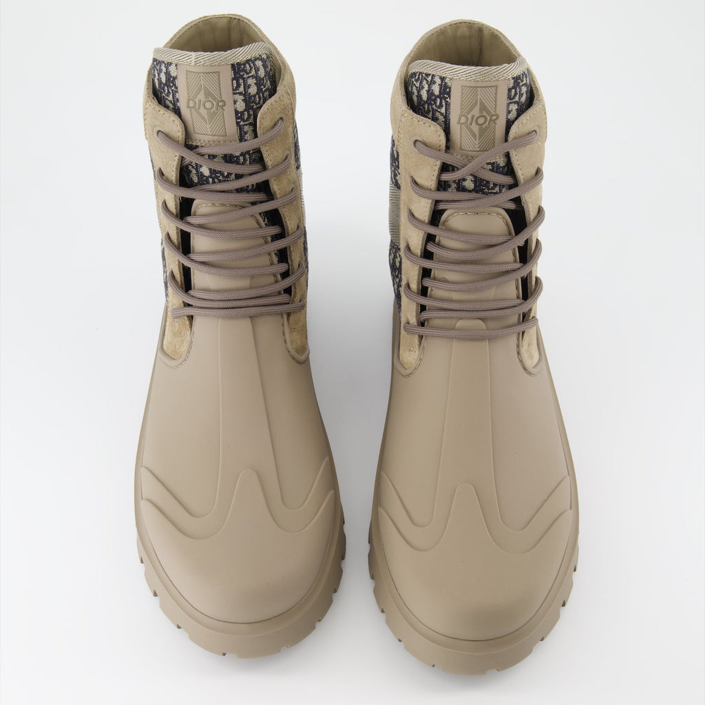 Dior men's boots, luxury lace-up boots, high-end footwear, designer boots, Dior Garden collection