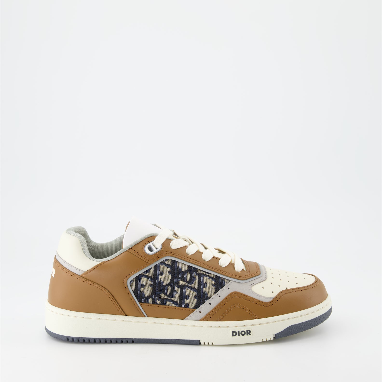 Dior B27 sneakers, luxury men's sneakers, brown and blue sneakers, high-end fashion, premium leather sneakers