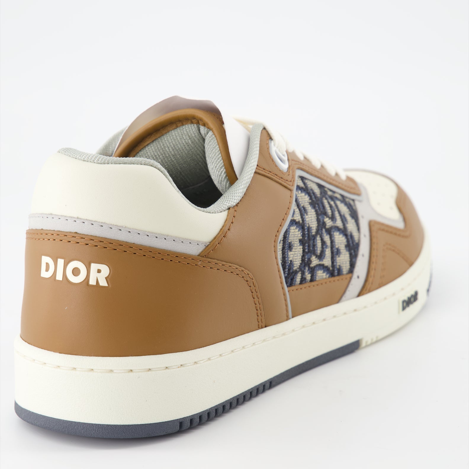 Dior B27 sneakers, luxury men's sneakers, brown and blue sneakers, high-end fashion, premium leather sneakers