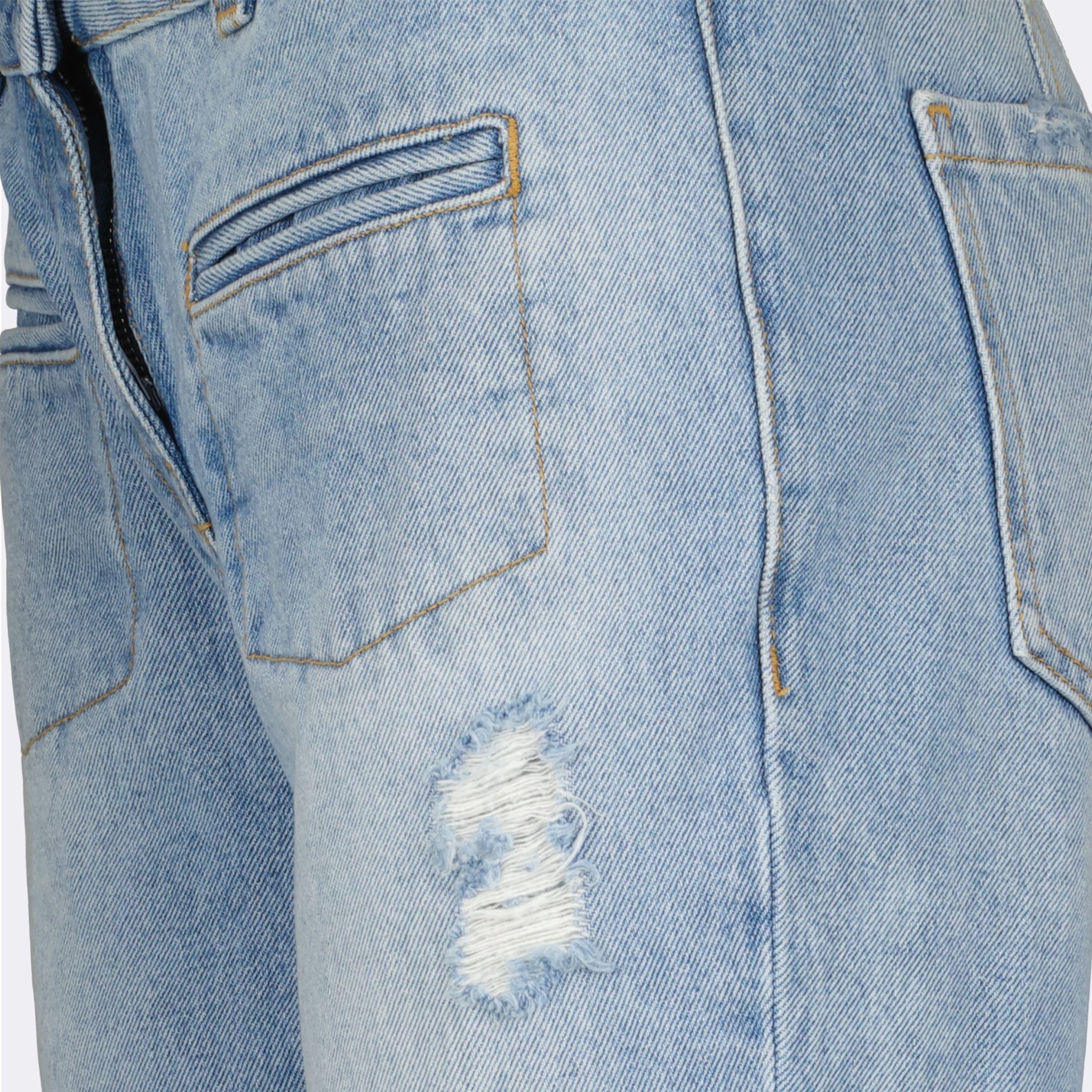 Palm Angels jeans, bootcut denim, luxury women’s jeans, washed bootcut, designer jeans