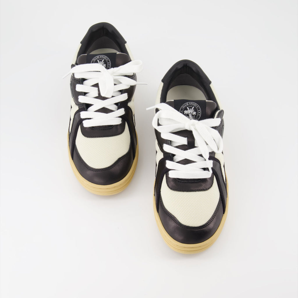Palm Angels, luxury sneakers, beige-black sneakers, high-end streetwear, Palm University sneakers