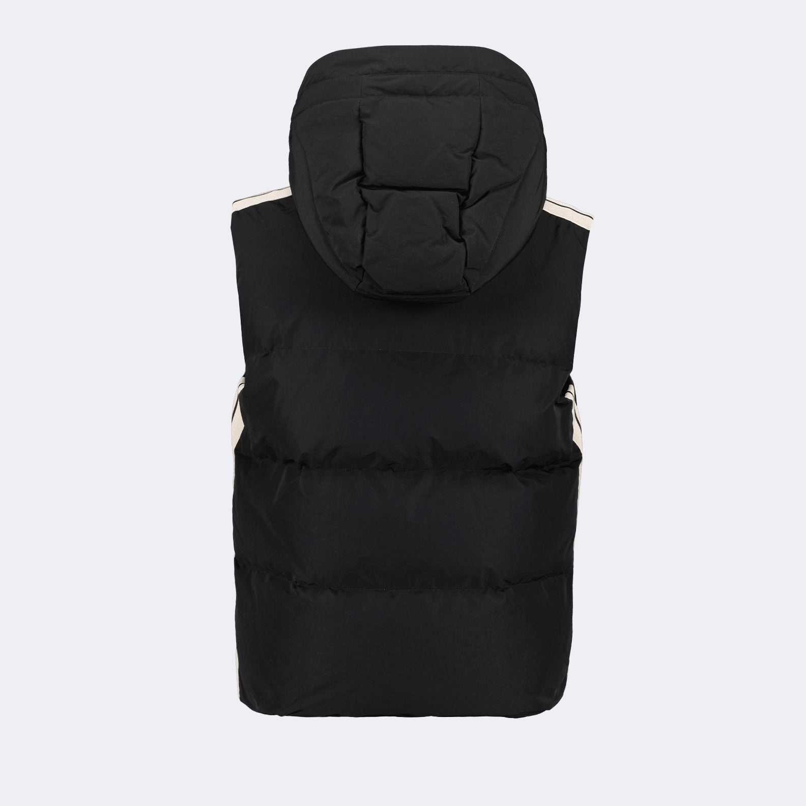 Sleeveless down jacket, Palm Angels, luxury vest, black down jacket, high-end fashion