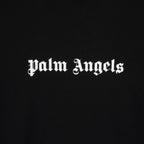 Palm Angels, black logo sweatshirt, luxury menswear, designer sweatshirts, high-end fashion