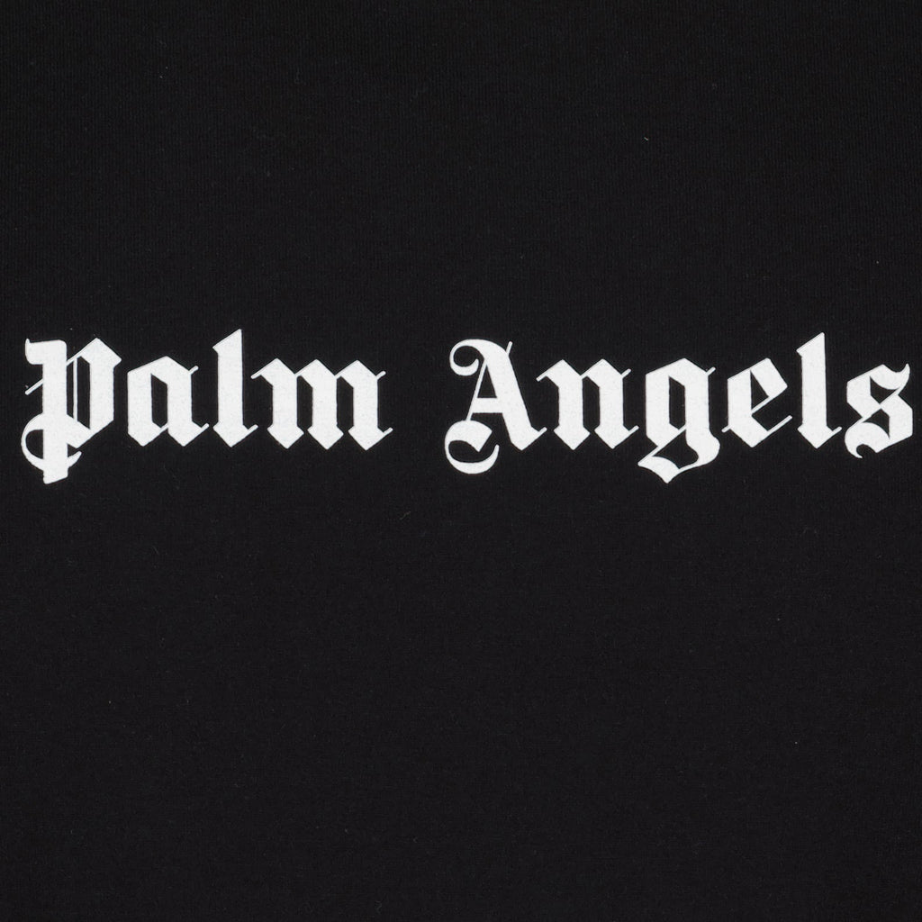 Palm Angels, men's luxury t-shirt, black logo t-shirt, designer t-shirt, premium men's fashion