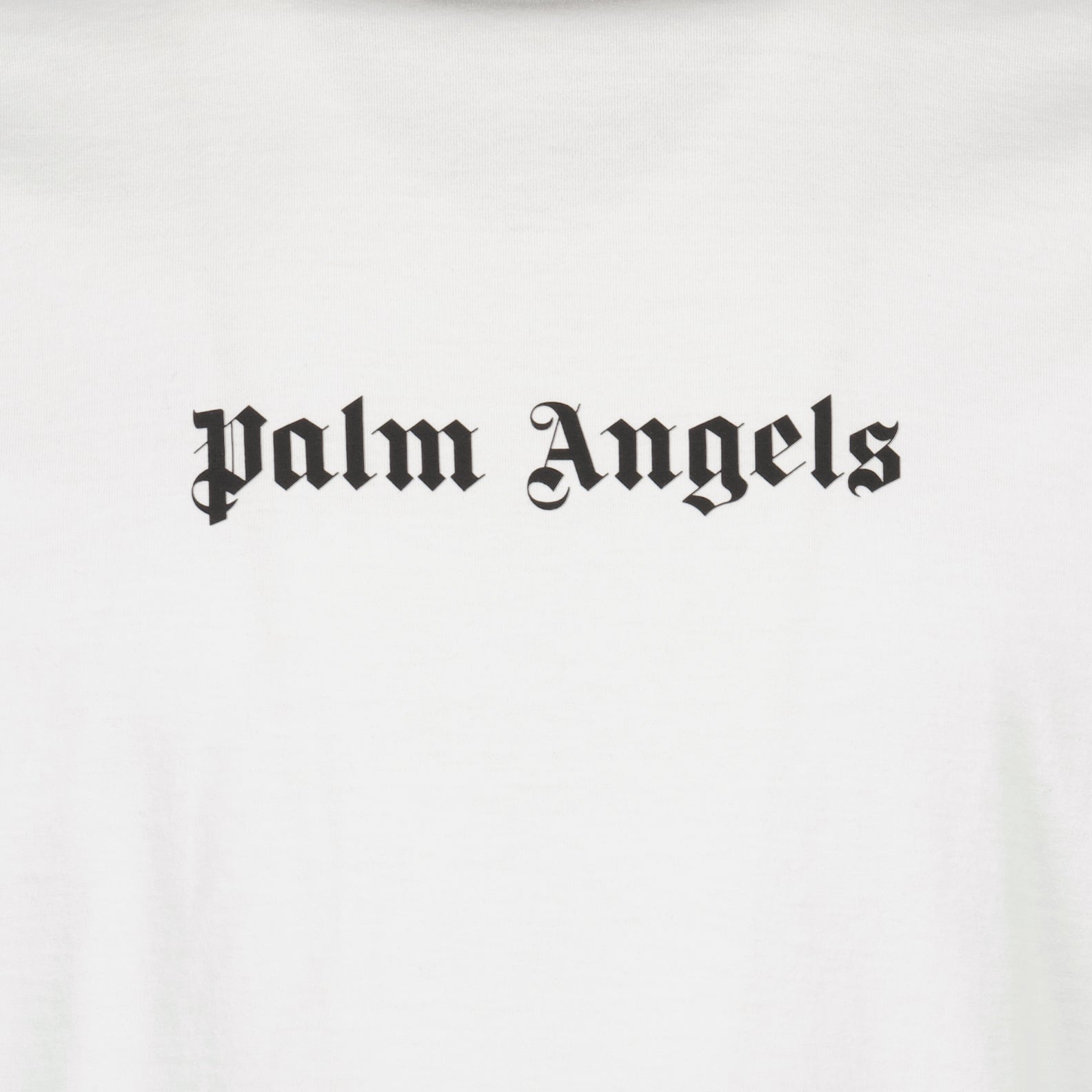 Palm Angels, White Logo T-Shirt, Men's Luxury T-Shirt, Designer T-Shirt, High-End Fashion