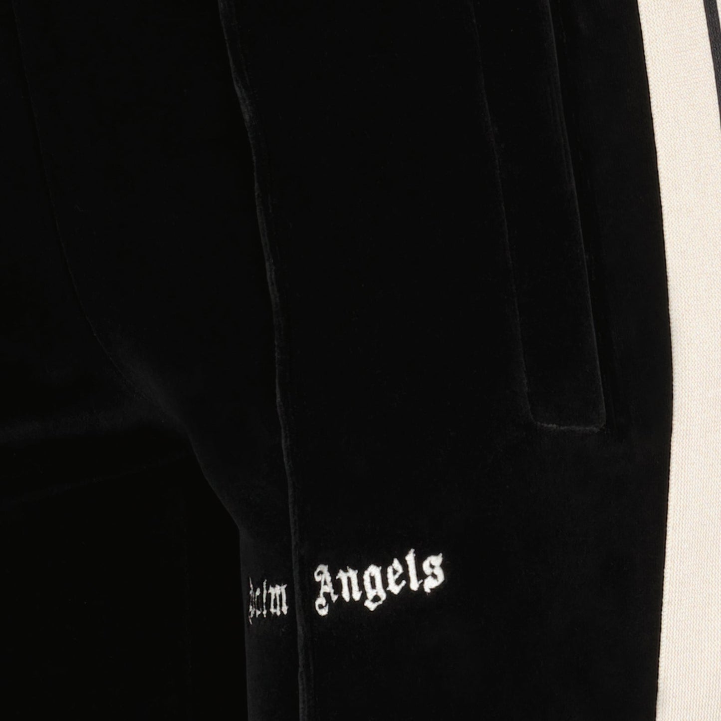 Velour Track Pants, Palm Angels pants, luxury casual wear, high-end track pants, stylish velour pants