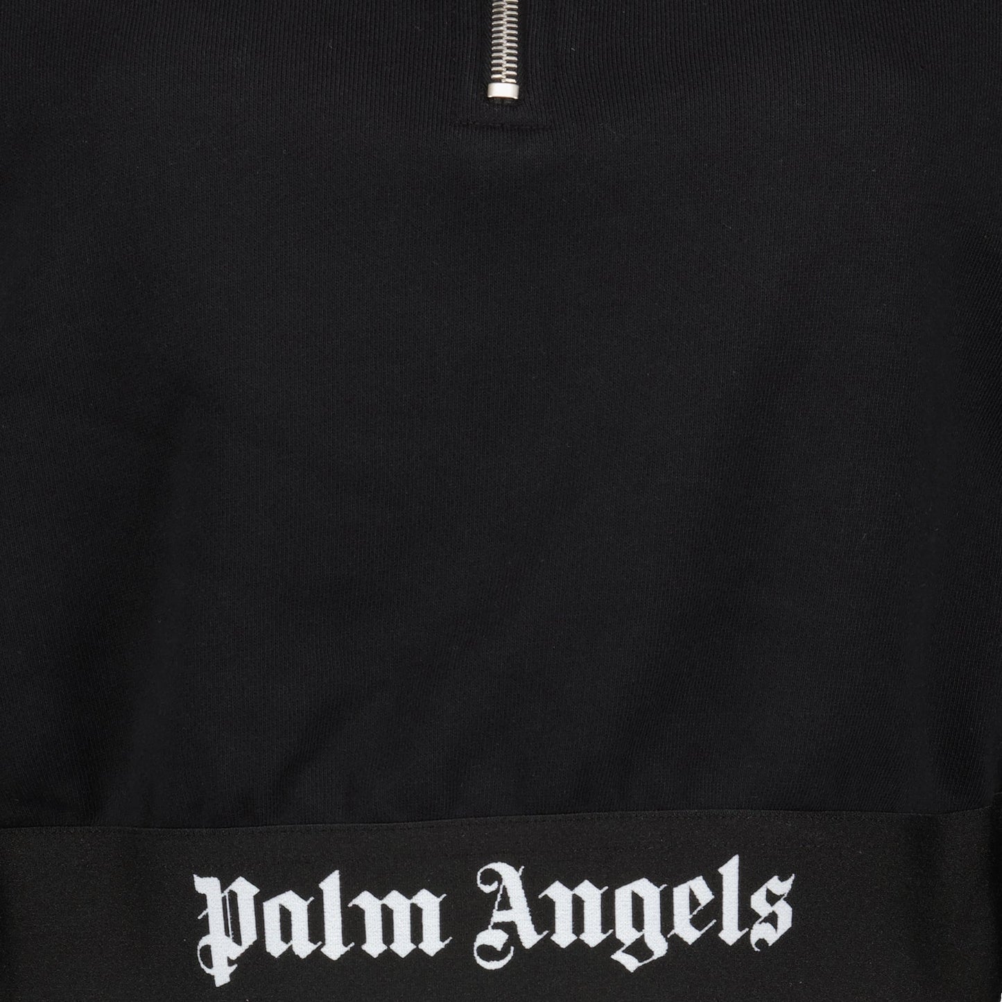 crop hoodie, black hoodie, Palm Angels, luxury streetwear, stylish casual wear