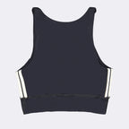 Black Sports Bra, Palm Angels, Luxury Activewear, Women's Sports Bra, High-End Athletic Wear