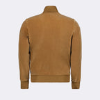 Brown Velvet Track Jacket, Palm Angels, Luxury Men's Fashion, High-end Track Jacket, Designer Velvet Jacket