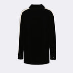 velvet track shirt, Palm Angels, women's luxury shirt, designer women's shirt, elegant women's blouse