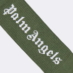 Palm Angels, khaki logo socks, luxury socks, men's accessories, designer socks
