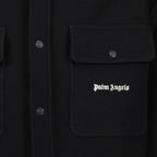 Palm Angels, wool shirt, luxury fashion, check pattern, logo design