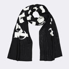 Palm Angels scarf, luxury accessory, black and white scarf, designer scarf, stylish scarf
