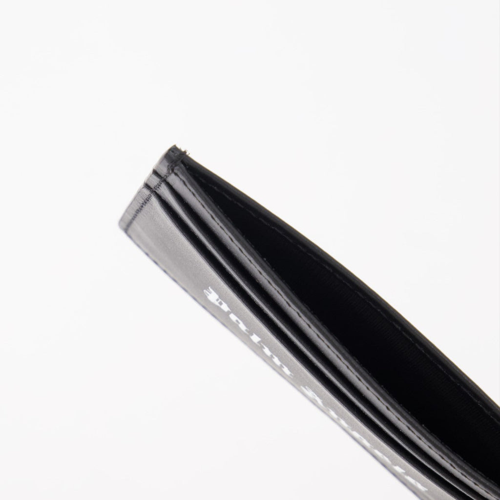 Palm Angels, black leather card holder, luxury accessory, men's designer card holder, elegant card wallet