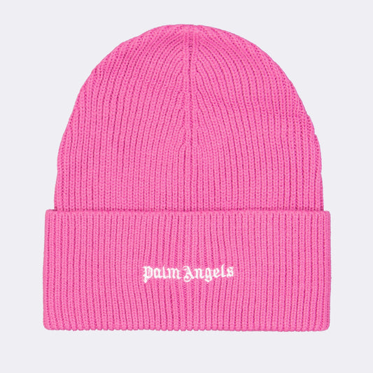 Palm Angels, Rose Beanie, Luxury Accessories, Fashion Beanie, Logo Hat