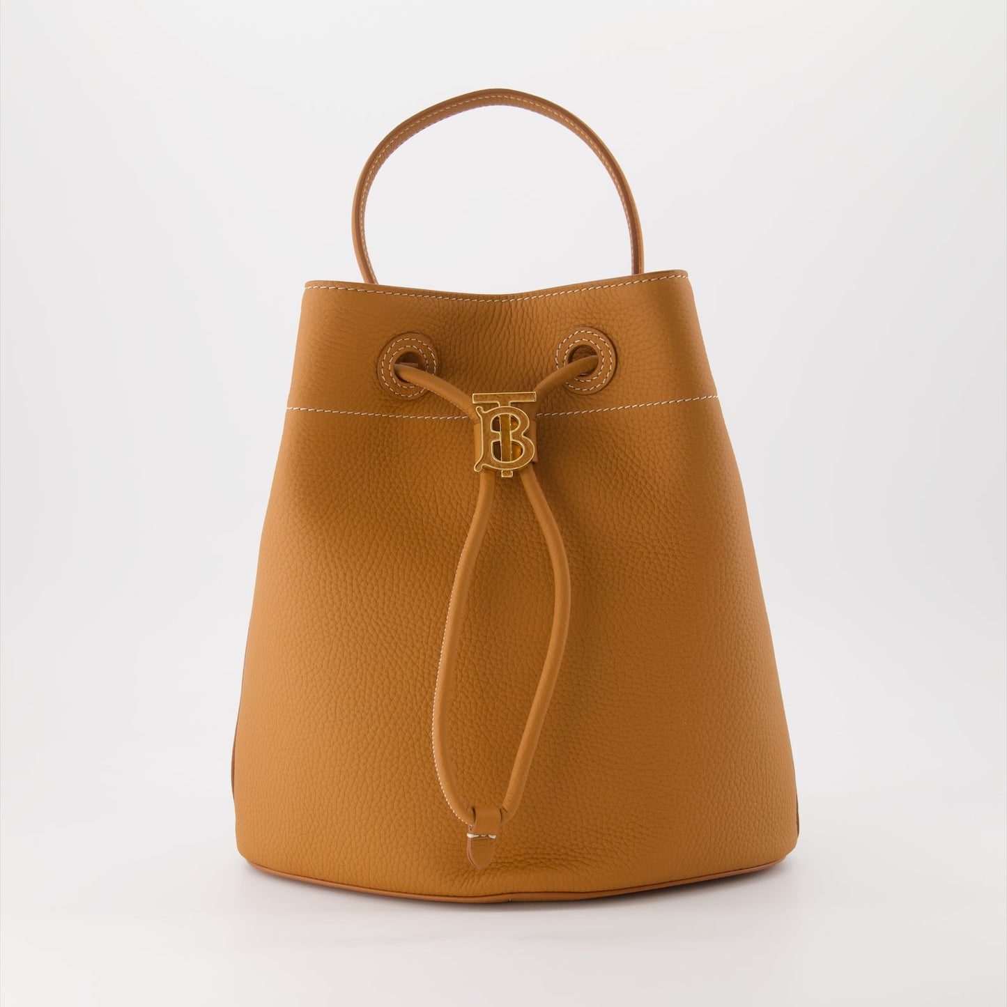 Burberry TB, leather bucket bag, luxury handbags, designer bags, high-end accessories