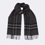 Image of Checkered Cashmere Scarf by Burberry for Unisex - Season Autumn-Winter 2023 - Detail View 2