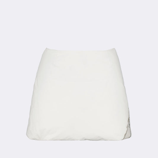 Prada, short skirt, quilted cotton skirt, luxury fashion, sophisticated style