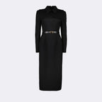 Robe Longue en Serge Extensible