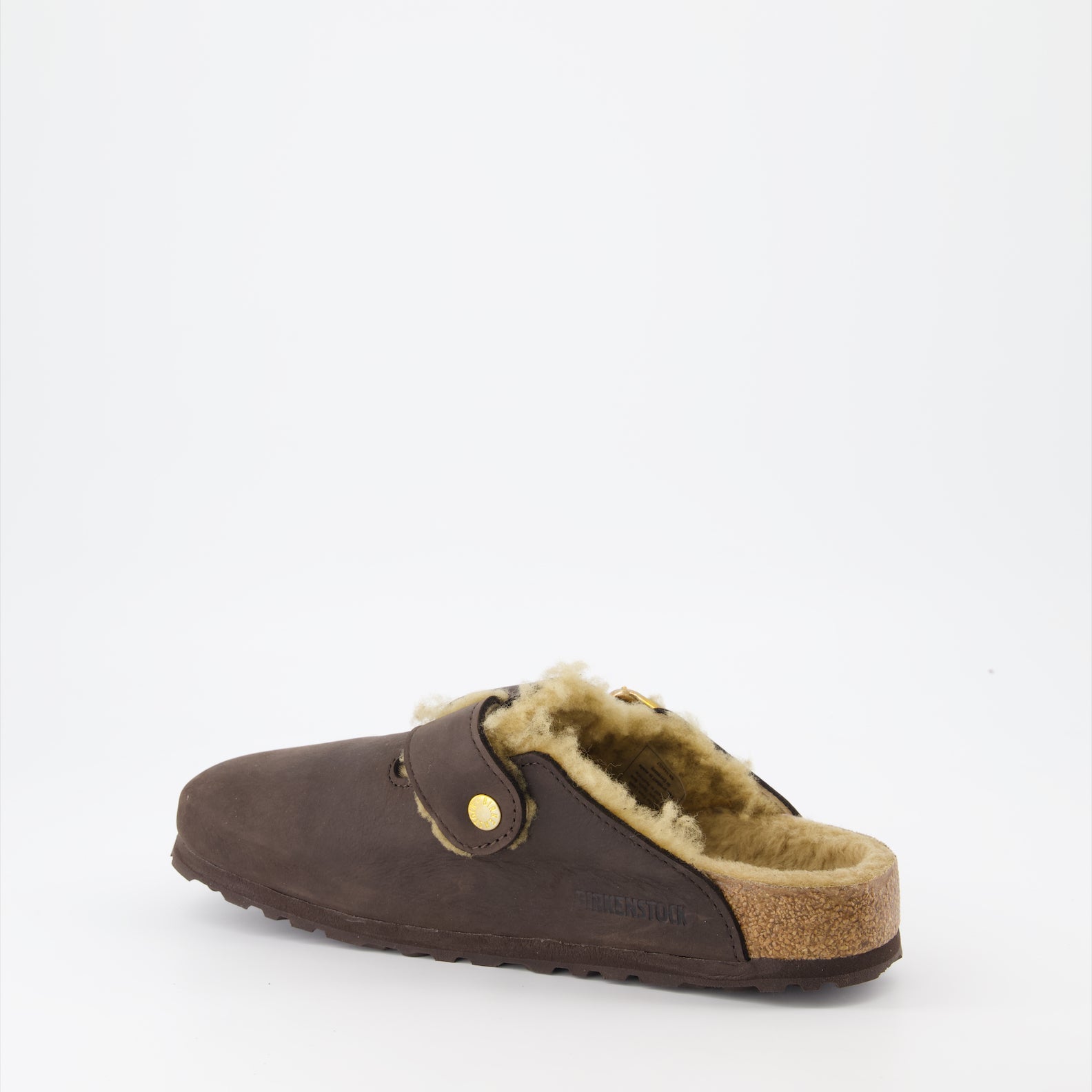 luxury mules, shearling mules, Birkenstock Boston, premium footwear, ergonomic footbed