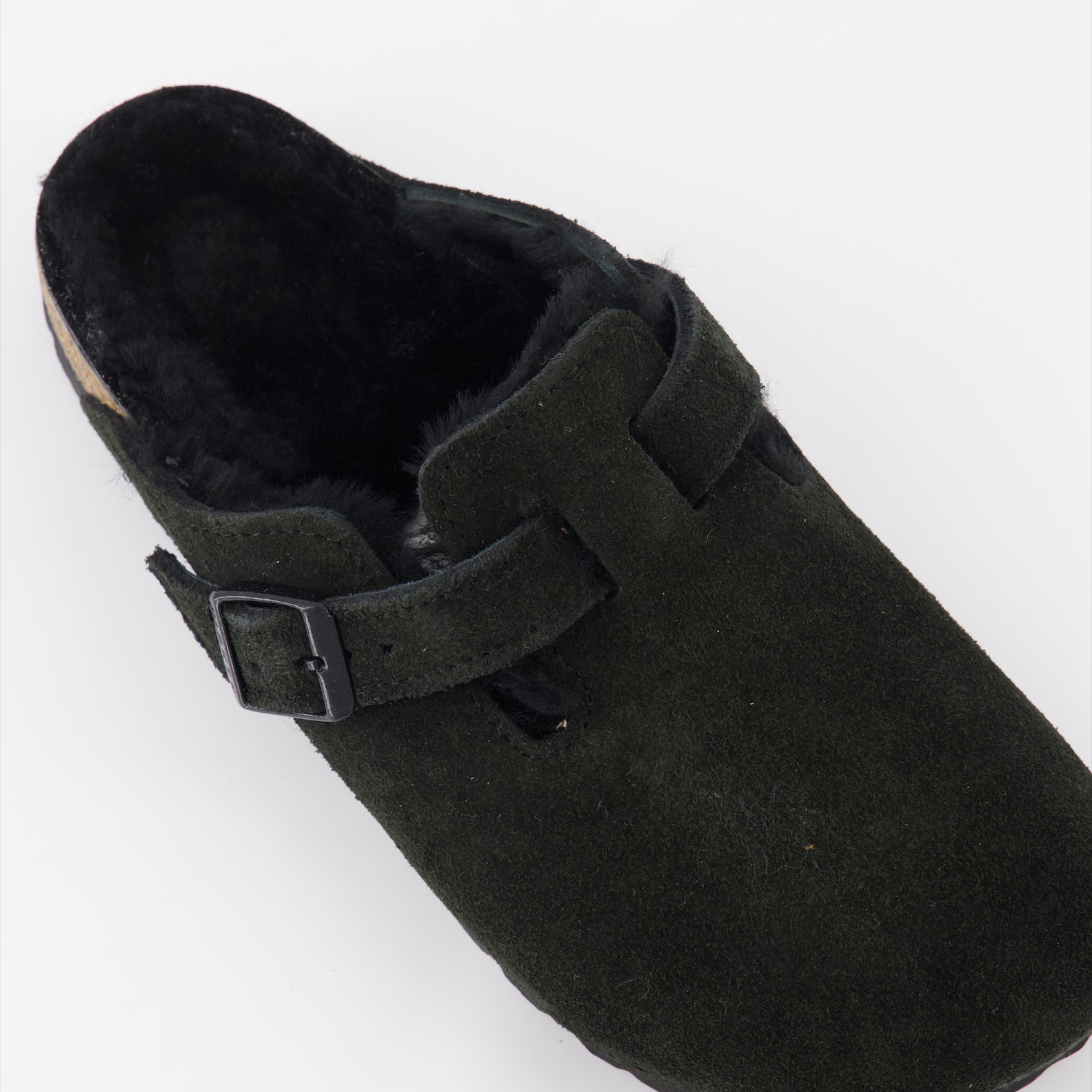 Image of Boston Suede Mules with Soft Footbed by Birkenstock for Women - Season Autumn-Winter 2024 - Product detail view 4