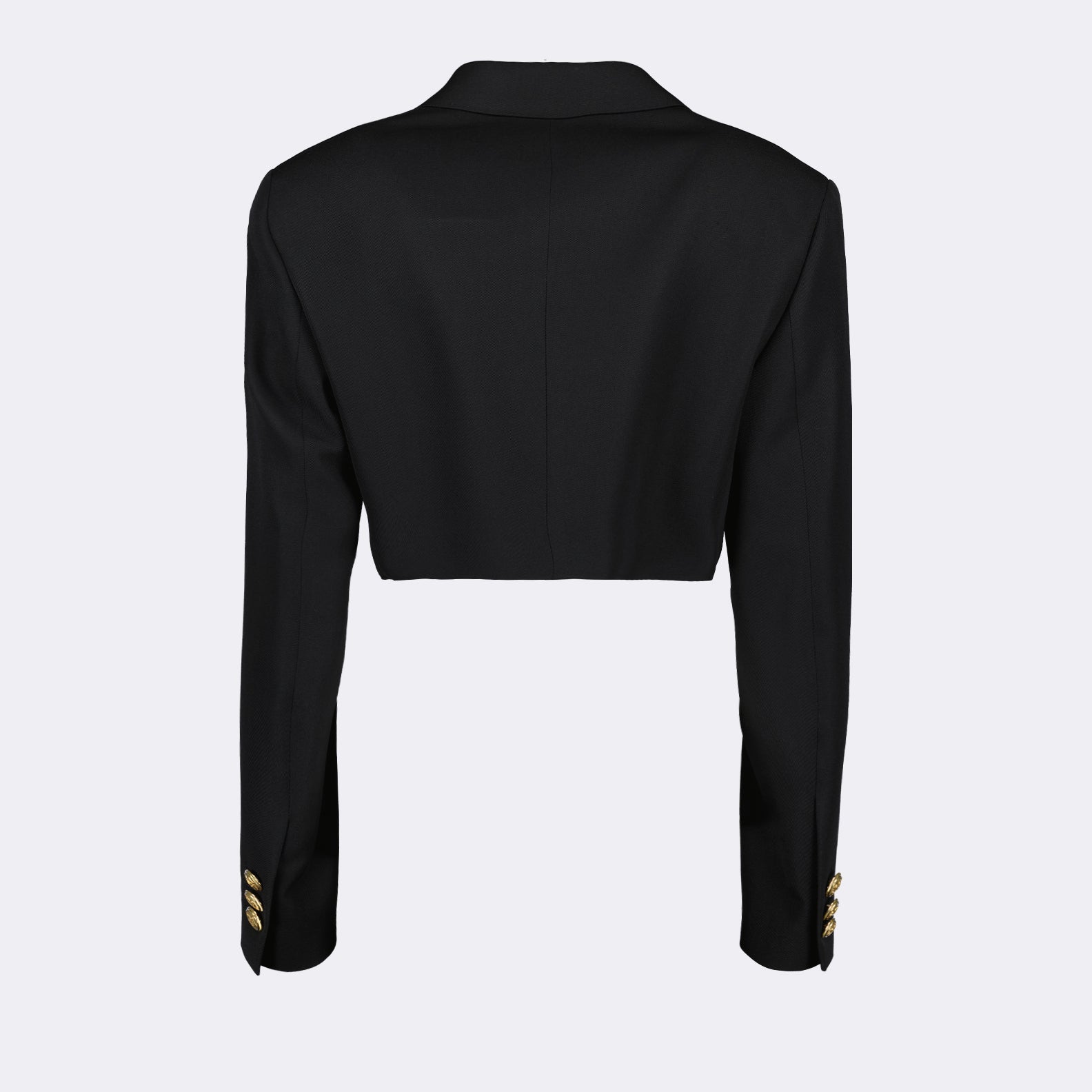 Palm Angels, black crop blazer, luxury fashion, womenswear, sophisticated blazer