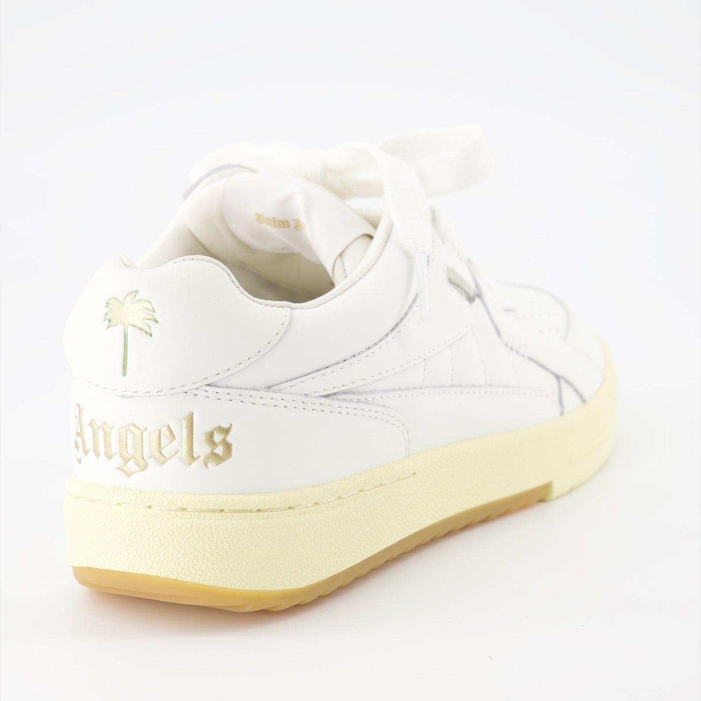 Palm Angels sneakers, luxury white sneakers, designer footwear, high-end sneakers, Palm University sneakers