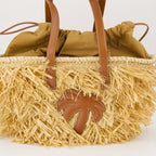 Raffia bag, Palm Angels tote, luxury handbags, chic accessories, contemporary design