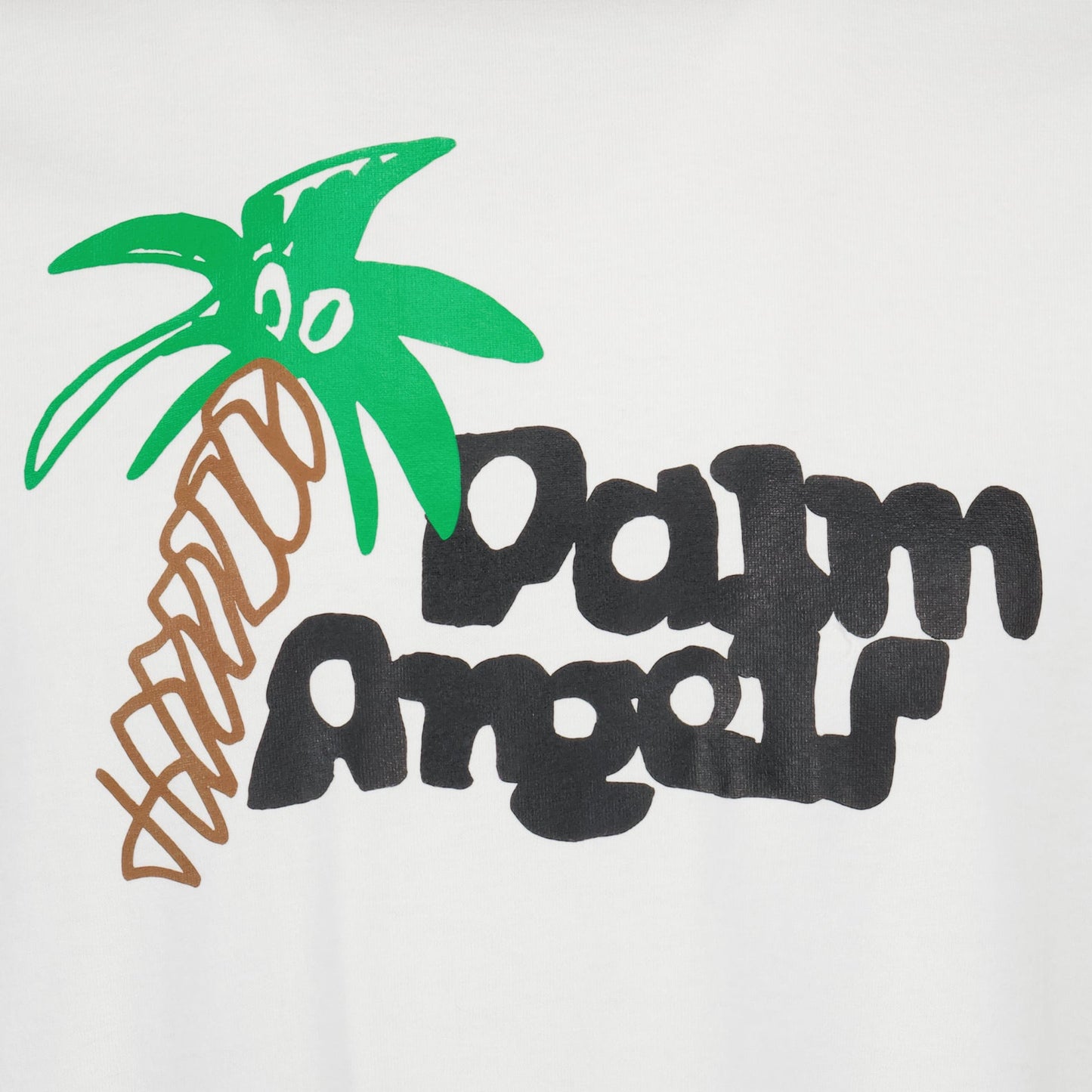 luxury T-shirt, Palm Angels, white T-shirt, palm print, high-end fashion