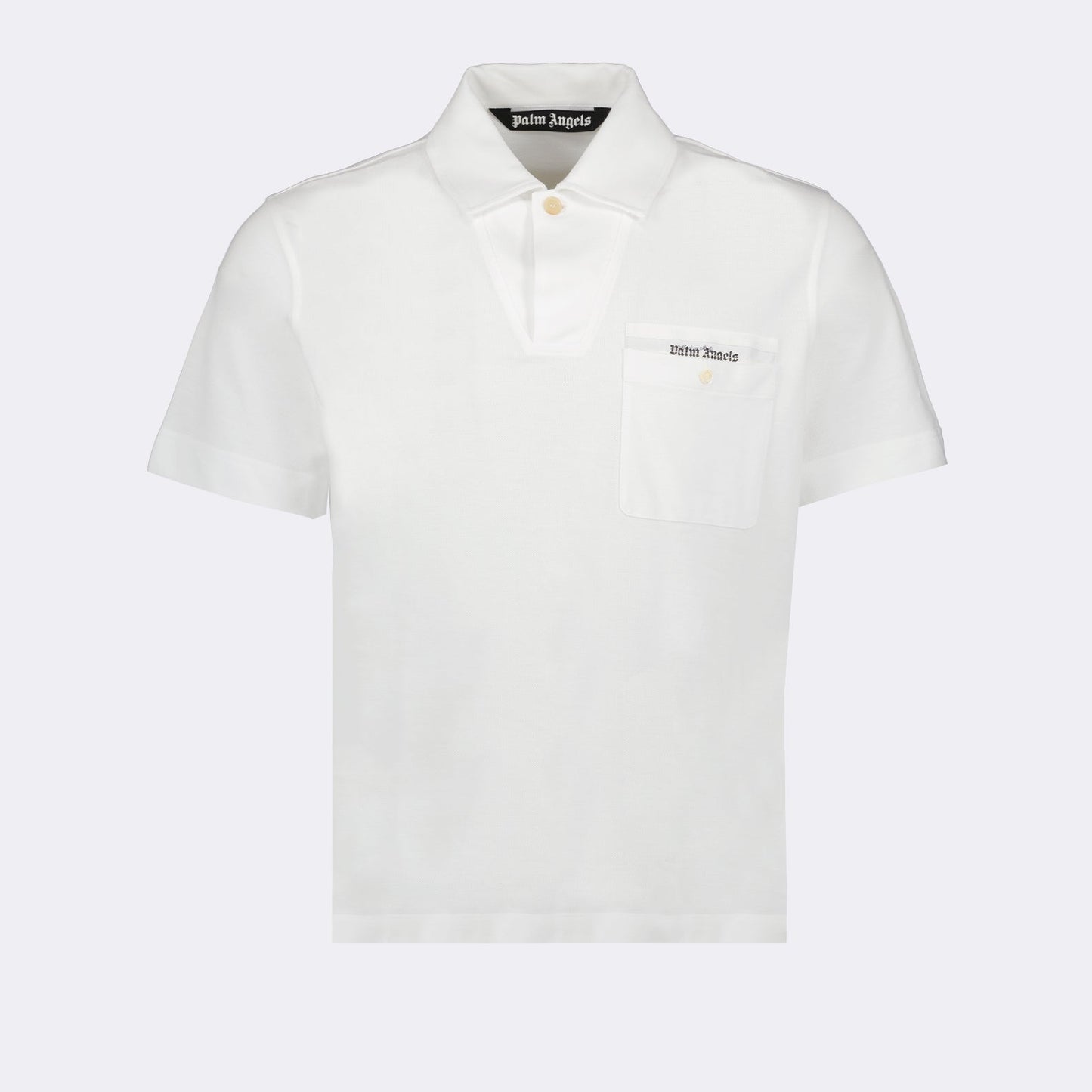 palm angels, sartorial polo, white polo shirt, luxury fashion, men's clothing