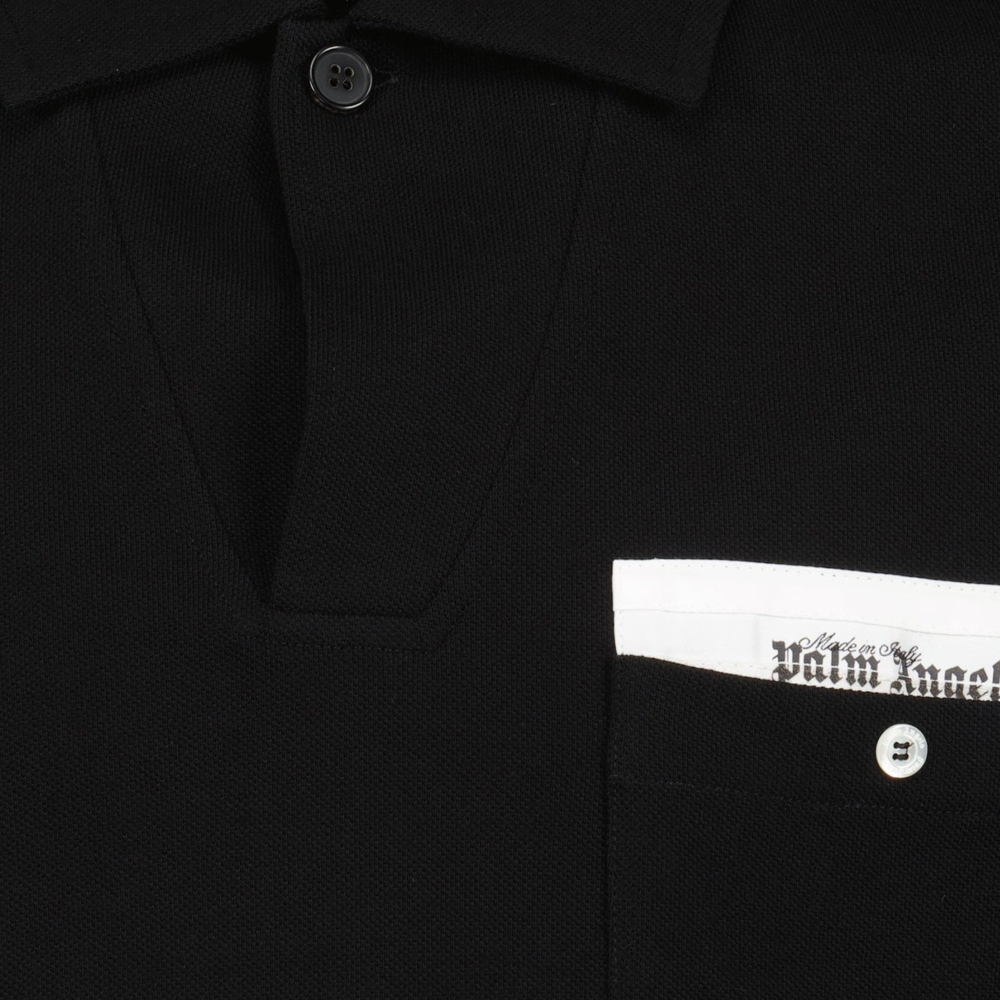 Polo Sartorial, Palm Angels, Luxury Polo, Black Polo, Designer Polo Shirt.