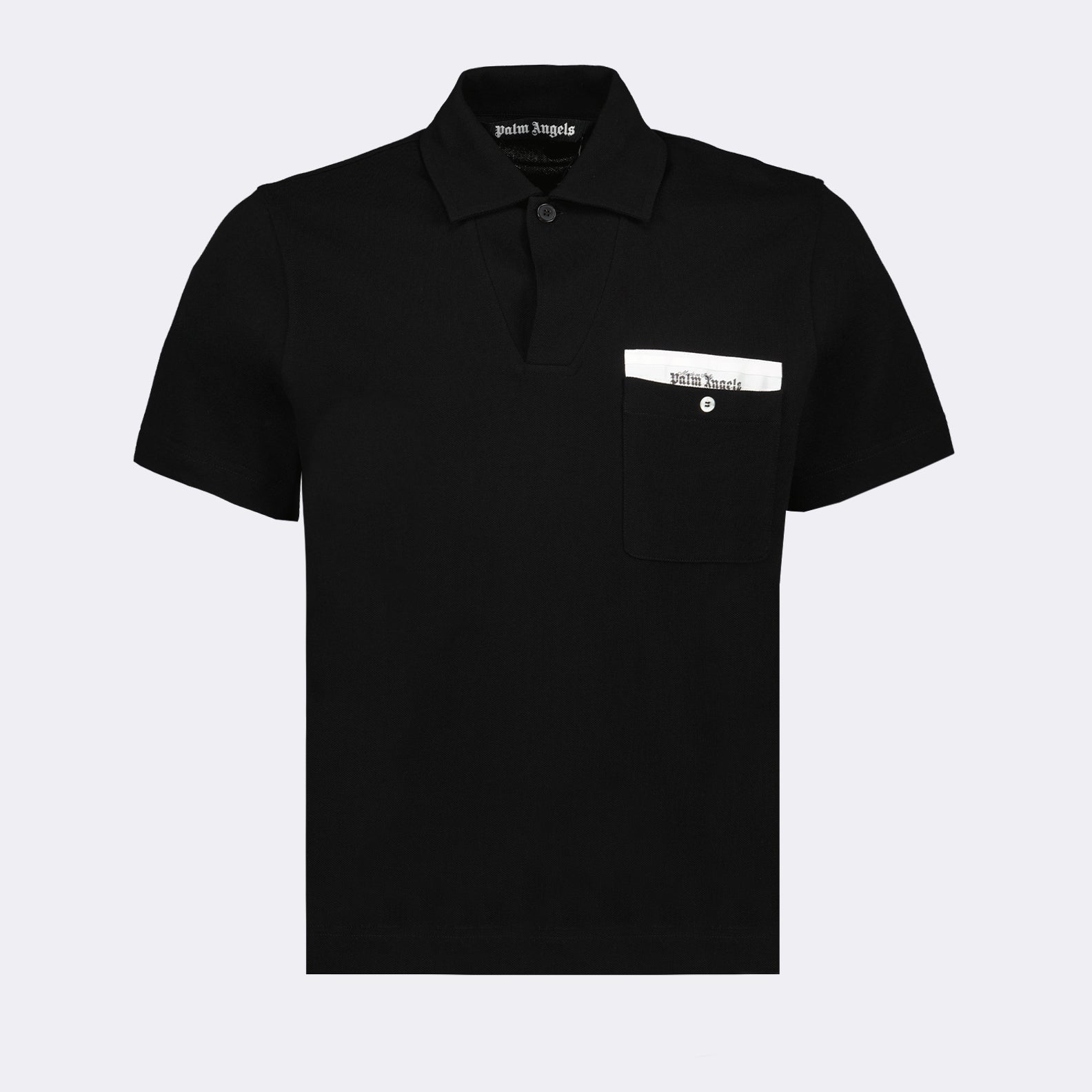 Polo Sartorial, Palm Angels, Luxury Polo, Black Polo, Designer Polo Shirt.