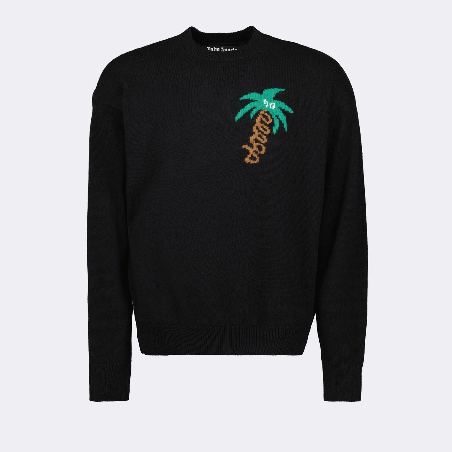 Palm Angels, black sweater, luxury fashion, sketch design, premium men's wear