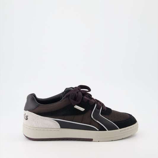 Palm Angels sneakers, luxury sneakers, stylish footwear, gray and black sneakers, Palm University shoes