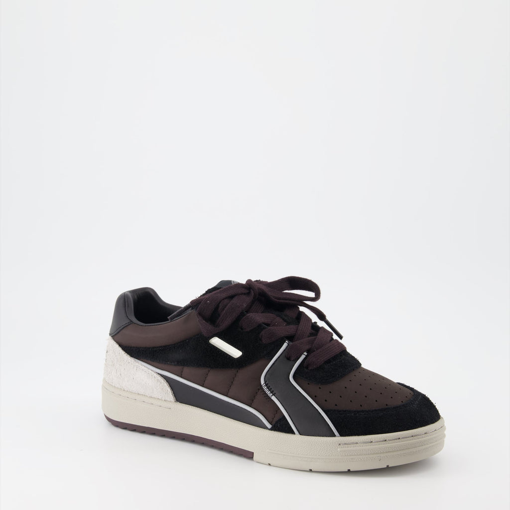 Palm Angels sneakers, luxury sneakers, stylish footwear, gray and black sneakers, Palm University shoes