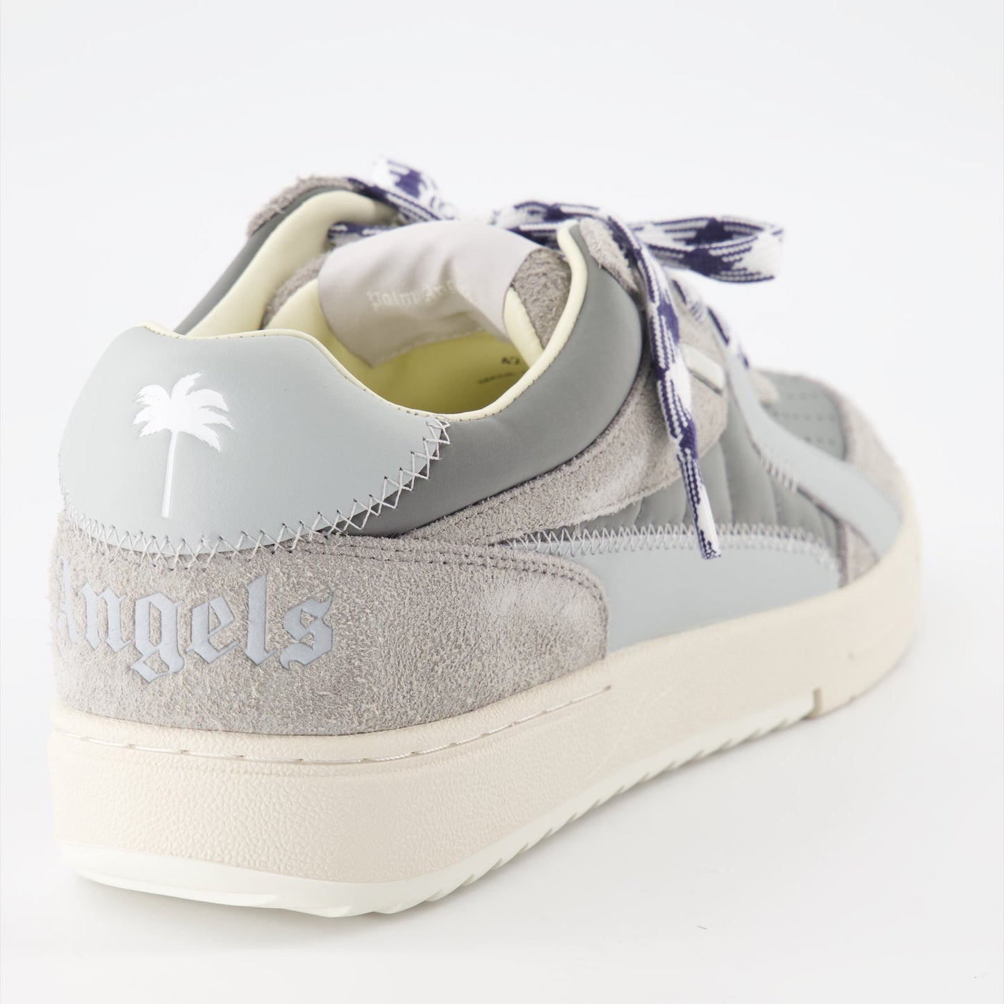 Palm University sneakers, gray-beige sneakers, luxury casual footwear, Palm Angels sneakers, high-end fashion sneakers