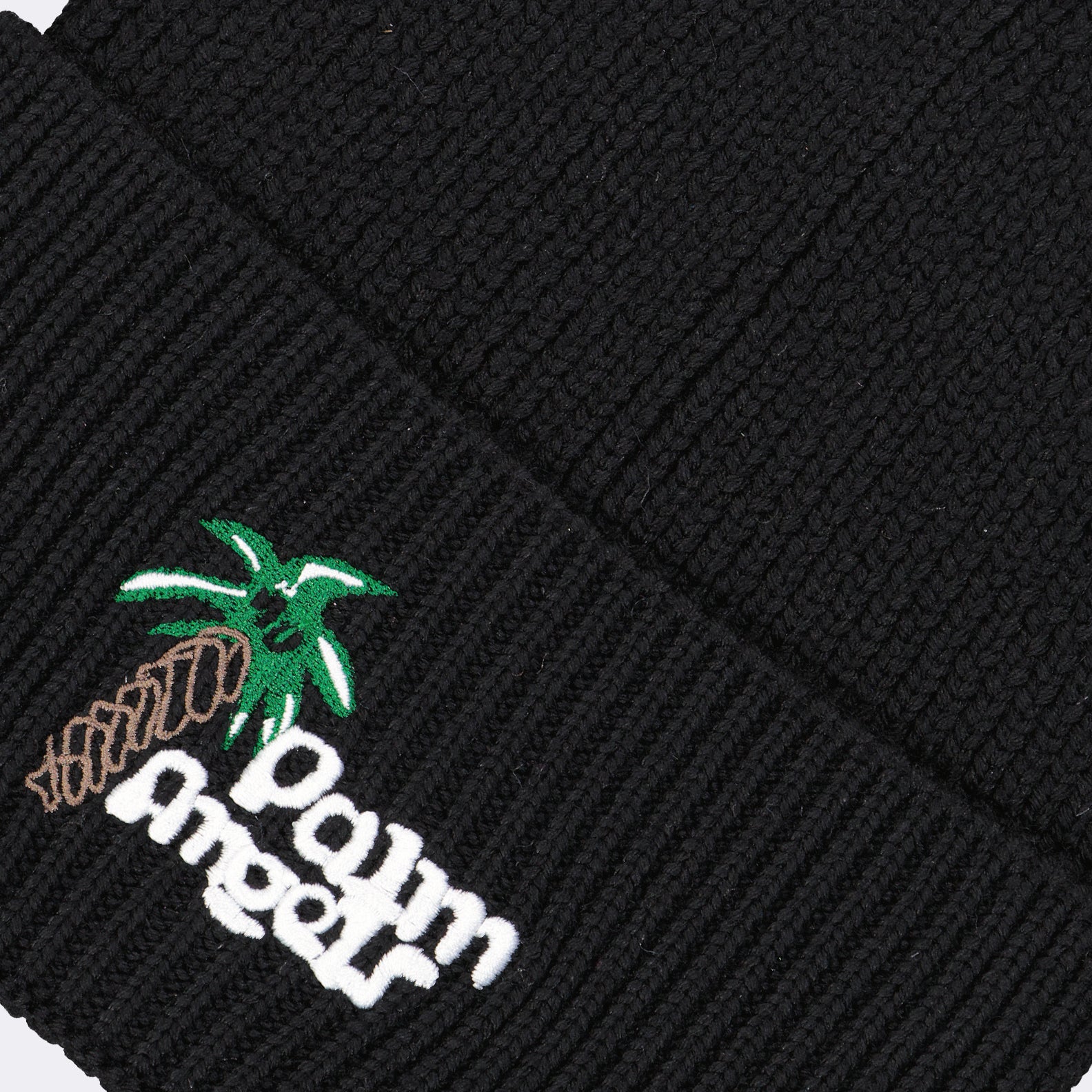 <br>Palm Angels, Black Beanie, Logo Beanie, Luxury Accessories, Designer Headwear<br>