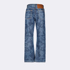 luxury jeans, Palm Angels jeans, designer denim, light blue jeans, high-end fashion