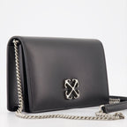 Off-White Jitney bag, black leather bag, luxury handbag, designer accessories, high-end fashion