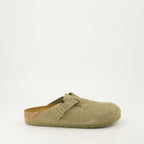 Image of Suede Boston Mules by Birkenstock for Unisex - Season Autumn-Winter 2024 - Right Side View