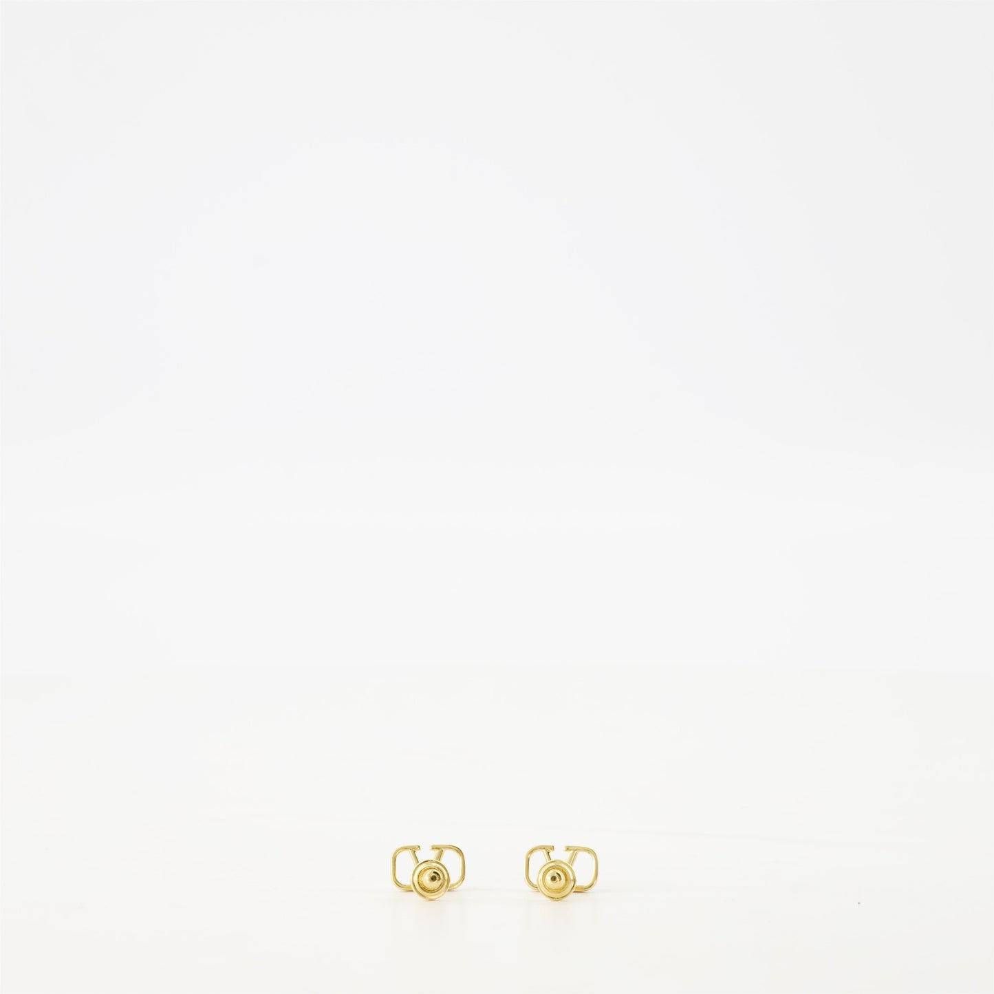 VLogo earrings, Valentino Garavani, golden stud earrings, metal earrings, luxury accessories