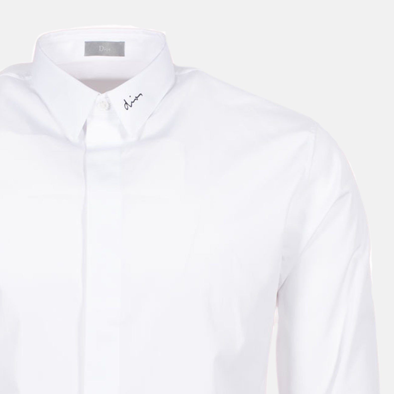 Dior, Classic White Shirt, Luxury Shirt, Elegant Menswear, Designer Shirt