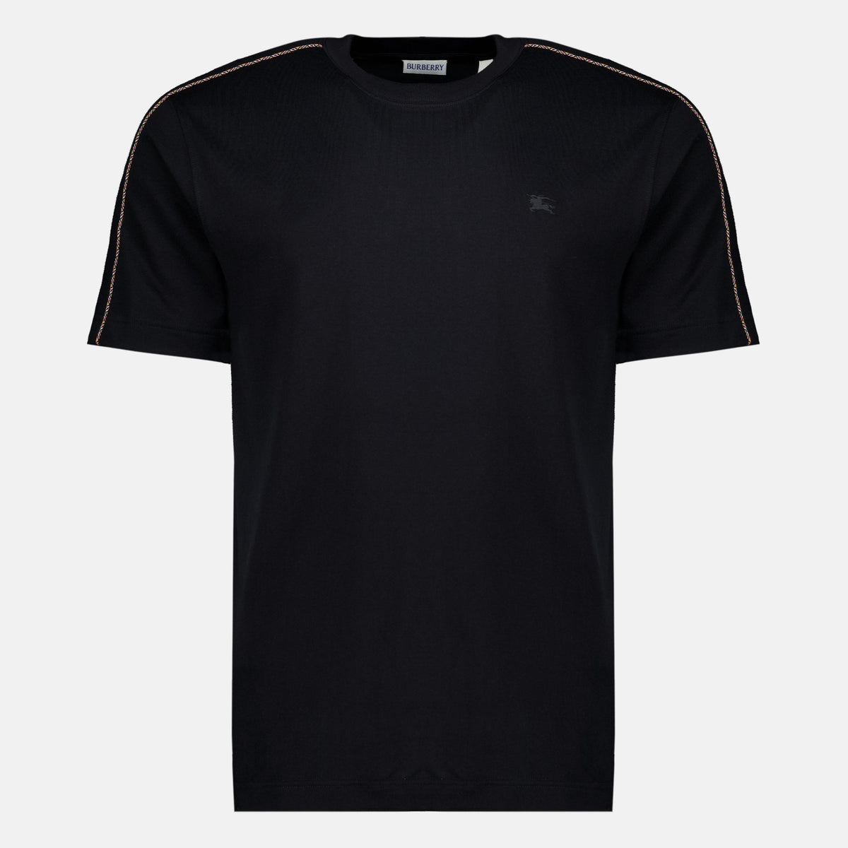 T-Shirt with Check Trim