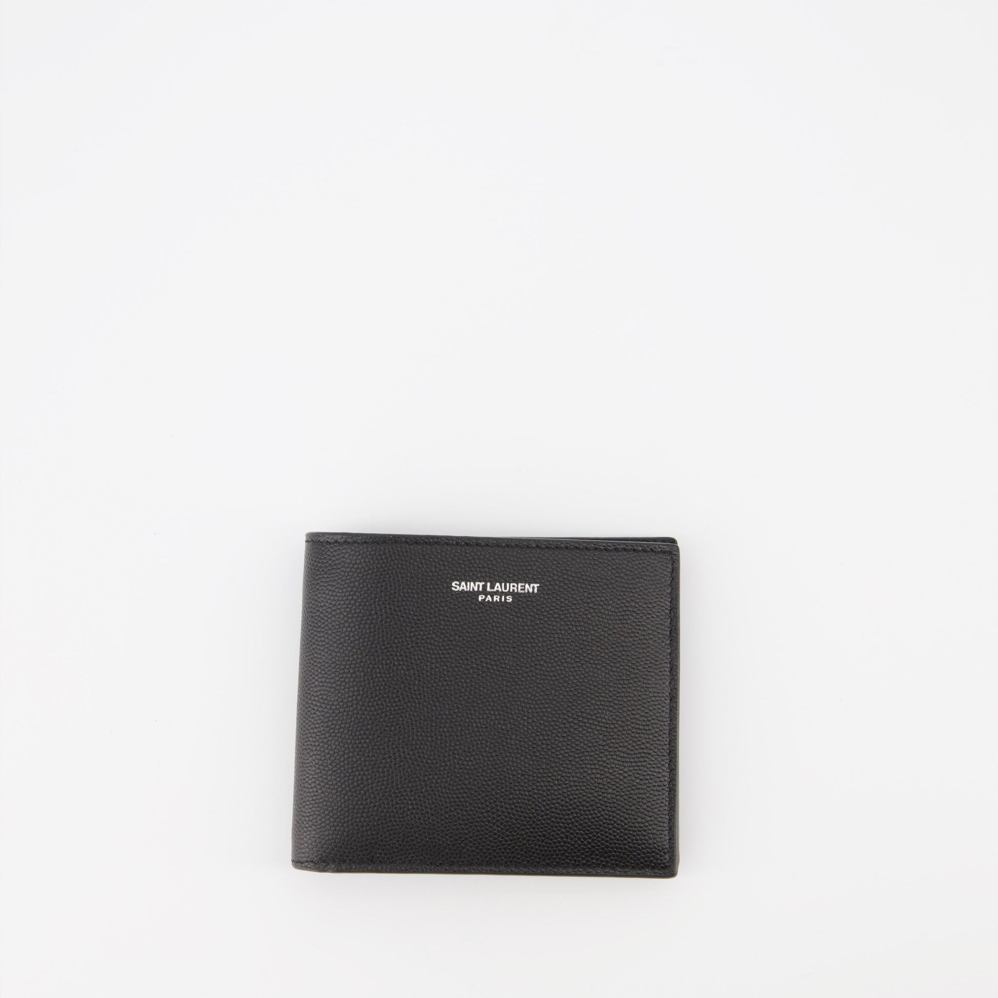 luxury wallet, black flap wallet, Saint Laurent wallet, elegant wallet, designer wallet