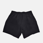 Alexander McQueen swim shorts, luxury swimwear, men's swim shorts, designer swim shorts, black logo swimwear
