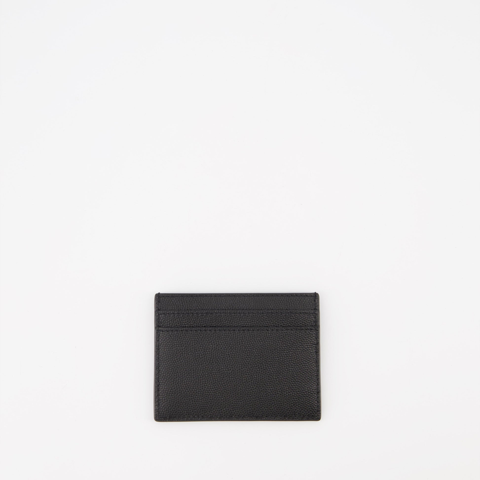 Saint Laurent cardholder, men's leather accessory, grained leather wallet, luxury men's wallet, designer cardholder